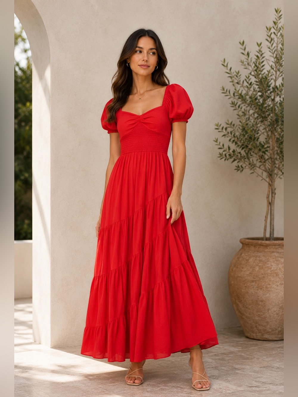 NEW Free People sundrenched short sleeve maxi dress L B1547
